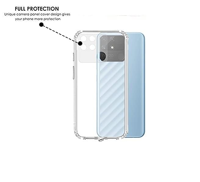 Image of Case Creation Brand - Mobile Cover for Realme Narzo 50a (Soft & Flexible Back Case), Transparent
