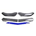 Auto Frontstoßstange,kompatibel mit BMW 8 Series G14 Cabriolet 2018-2023,Vorwärtsspoiler,A-Carbon Fibre-Black-Blue