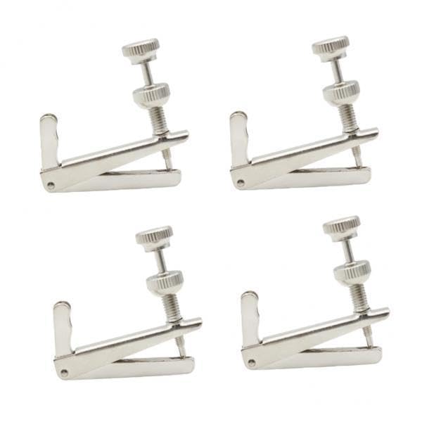 FASHIONMYDAY 2x4 Pieces Violin Fine Tuners Adjusters Fiddle Parts 3/4-4/4 Universal Silver | Musical Instruments & Gear | String | Parts & Accessories | Other Accessories-image-9