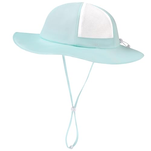 Image of BASSDASH Kids UPF 50+ Wide Brim Sun Hat for Summer Beach Outdoor