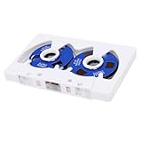 Ejoyous Leeres Schallplattenband, ABS-Aluminiumlegierung, Doppelseitige 50-Minuten-Kassette für Vintage-Musikaufnahme-Player