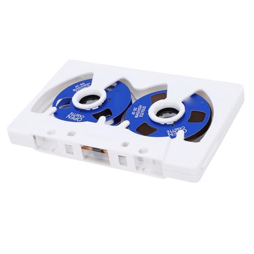 Cassette vierge banapoy de 50 minutes à double bobine métallique avec boîtier transparent