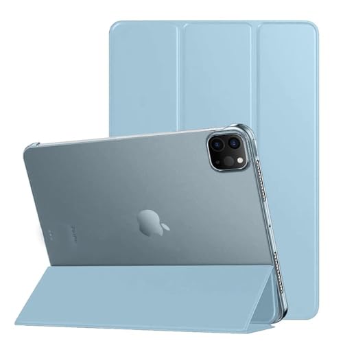 amazon basics Smart Trifold Hard Matte Back Flip Stand Case Cover for iPad Pro 4th/3rd/2nd Gen (11 inch) | Support 2nd Gen Apple Pencil Charging (Sky 