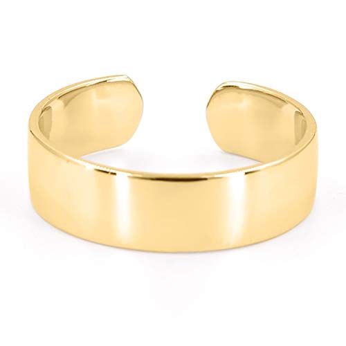 LEMON GRASS Sterling Silver Simple Band Ring Open Ring Ajustable Wide Band Line Rings