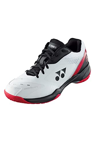 Yonex Power Cushion 65X SHB65X3EX Men Shoes (White/Red) (Men 6 / Women 7.5 / 24 CM / EUR 38)