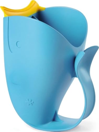 Image of Skip Hop Baby Bath Rinse Cup MOBY Tear-Free Waterfall Rinser Blue Age 0+