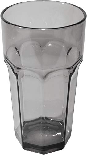 Carlisle FoodService Products Louis Tall Tumbler for Restaurants Catering Kitchens Plastic 32 Ounces Smoke
