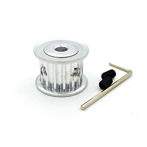 Wusfeng LHongBin-Poulie de Distribution, 20 Dents HTD 5M Timing Synchrone Timing Keyway, Bore 8/10 / 12/12.7/14/15/16 / 17mm, Largeur 15 / 20mm, HTD5M 20T 20TEETH, Transmission Fluide Cover