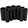 Performance Tool M590DB 11pc 1/2-Inch Drive SAE Deep Wall Impact Socket