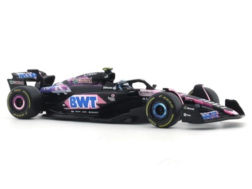 Image of Bburago 1:43 Scale Alpine F1 Team A524 F1 Diecast Model Car - Pierre Gasly 2024 Race Car Replica, Detailed Collectible Display Model for Fans & Collectors