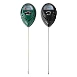 2 Packs Soil Moisture Meter, Plant Water Meter Moisture Meter for House Plants, Soil Tester Test Kit Soil Hygrometer Sensor for Garden Lawn Farm Indoor&Outdoor Use, No Battery Required (Black&Green)