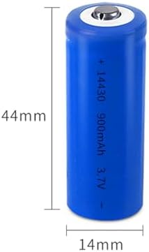 WANGHBWM 3.7V 900mAh 14430 Rechar 4Pcs Button Top Large Capacity for,LED,Mini Fans etc. - 2