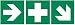 Produktbild 3er-Set Aufkleber Erste-Hilfe-Rettungszeichen + Richtungspfeil rechts-links + Treppe ASR A 1.3 / ISO 7010 von HM-Arbeitsmedizin
