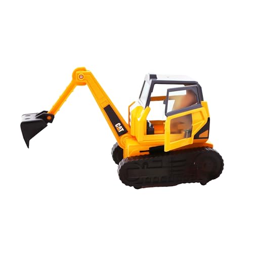 Image of Cat Workforce Excavator Action Set, 23-Piece Kids Construction Toy Playset with 4-Inch Figure, Non-Drying Dirt Compound, Molds, Signs, Tools & Accessories, Ages 3+