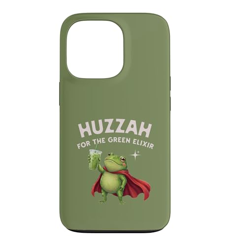 Huzzah For The Green Elixir Frog ���� ����t�@���^�W�[ �ʔ��� �X�}�z�P�[�X iPhone 13 Pro �p