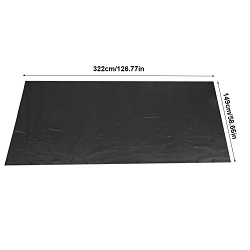 Nappe banquet noire polyester 145x320 cm lavable pour table de réception et fêtes - 6