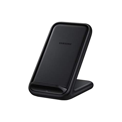 Samsung Original Wireless Charging Stand 15 W  Qi Compatible Samsung Wireless Charger/Samsung Galaxy Fast Wireless Charger with Built-In Cooling Fan and Mains Power Adaptor - Black