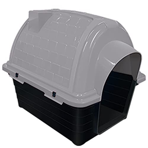 Furacão Pet Casinha Plástico Iglu Número 1 (Racas Pequenas) - Cinza (Export)