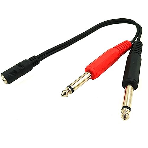 Cable Jack 3.5mm a Doble 6.5mm Aux Dual 6.35mm
