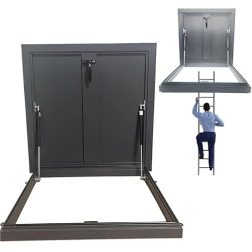 Galvanized Steel Roof Hatch with Gas Springs & Locking Latch - Secure Access for Commercial Roof Egress & Maintenance and Weather-Resistant Design