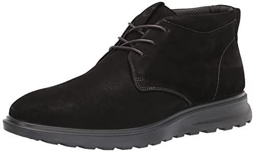 ECCO Men's CS20 Hybrid Plain Toe Ankle Boot, Black Nubuck, 11-11.5