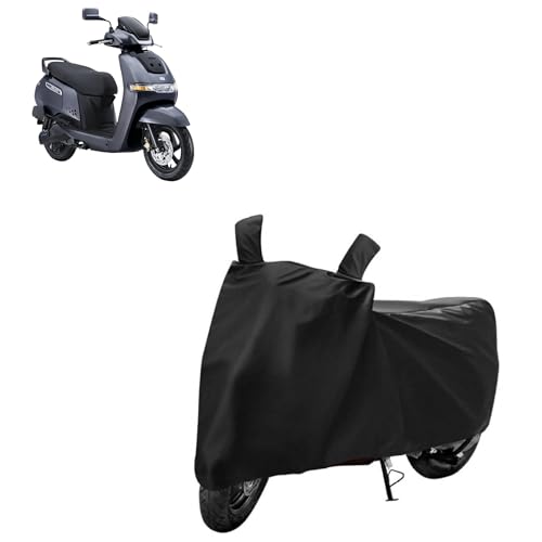 Image of Kerwa Waterproof Bike Cover Compatible with TVS iQube Electric | Dust Proof, UV-Resistant, Mirror Pocket with Windproof Buckle Strap