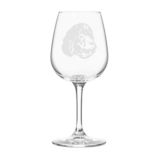 Irish Water Spaniel Dog Personalized Custom Themed Etched 12.75oz Wine Glass