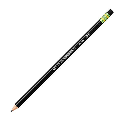 Ticonderoga Pencils, Wood-Cased, Graphite #2 Hb Soft, Black, 24-Pack (13926) #TOP2