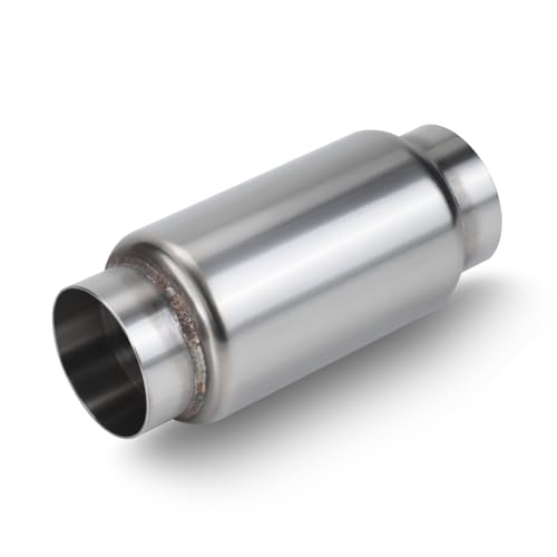 Piclafe 3 Inlet Exhaust Resonator 3 Inlet/Outlet 9 Overall Length Exhaust Resonator Muffler