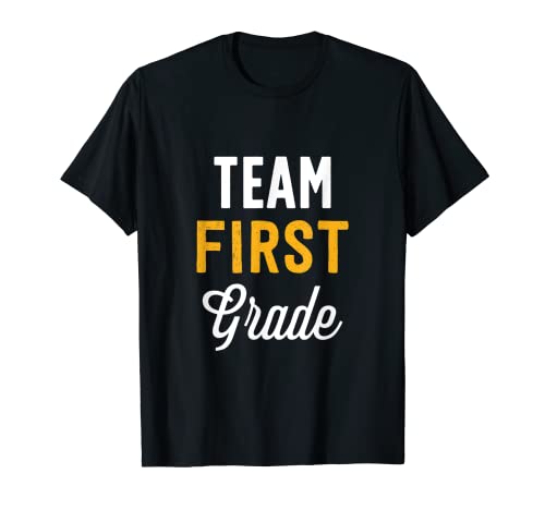 Team First Grade Tshirt Kids Back to School Regalo Ragazzi Ragazze Maglietta