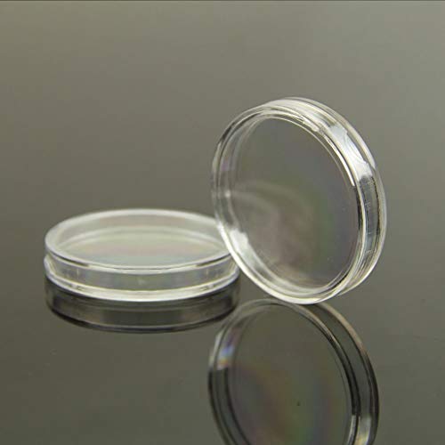 10 piezas cajas transparentes redondas 38 mm miniatura 4