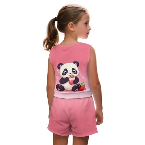 ZFRXIGN Cute Summer Outfits for Teen Girls 5-14 Years Workout Clothes 2 Piece Short Sets Sleeveless Tank Top for Vocation2