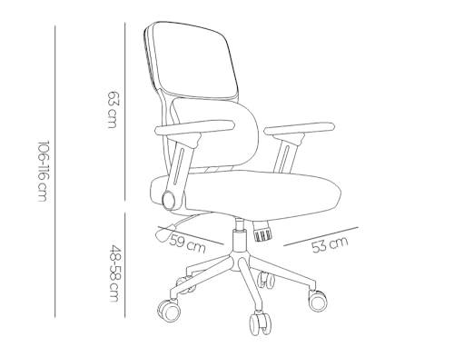 Chaise de bureau Lucca en maille respirante avec base métallique stable Q-Connect