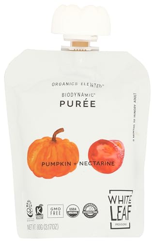 White Leaf Provisions, Baby Food Pumpkin Nectarine Organic, 3.17 Ounce