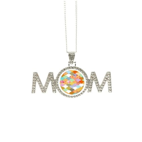 Collier géométrique Squama motif japonais : bijou d'exception fini main