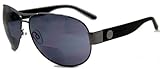 In Style C Moore Stylin Bifocal Reading Sunglasses, Non-Polarized, Pewter, 1.5x