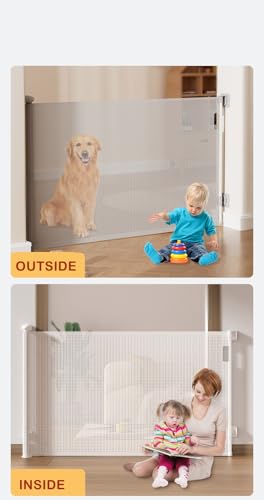 Mikitutu Portão Retrátil Extra Largo Para Bebês, Escada Cães De 33