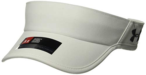 Under Armour Women's Team Shadow Visor, White (100)/Graphite, One Size Fits All