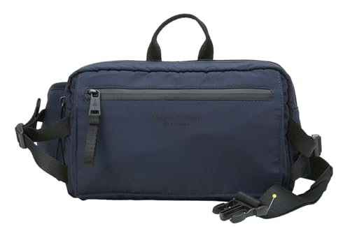 Marc O'Polo Belt Bag Dark Navy - Sac banane bleu marine en toile pour homme et femme
