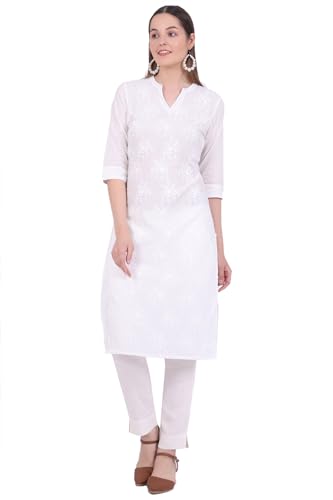 Kurta évasé rose Aurelia à motif floral pour femme
