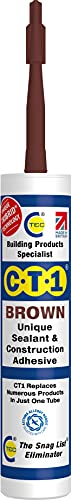 CT1 CT1BROWN 0 WattsW Unique Construction Sealant & Adhesive 290ml All Colours