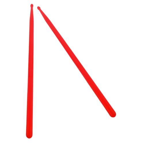 Baquetas prácticas de plástico para batería, rojo miniatura 1