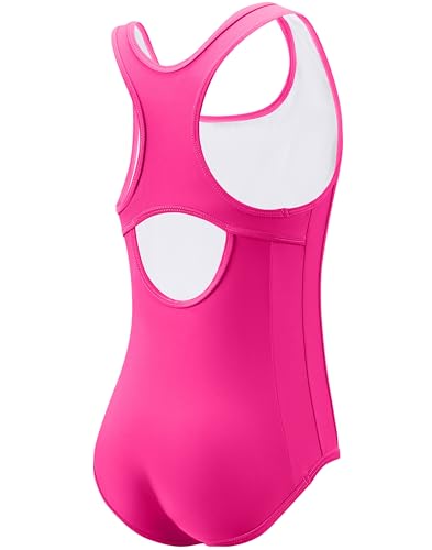 Image of G Gradual Girl's One Piece Swimsuits Racerback Kids Bathing Suit | for Girls 7-16Y, Fully lined for no see-through, Wider straps, UPF 50+, Modest coverage, Swimwear for Swim Team, Beach, Pool