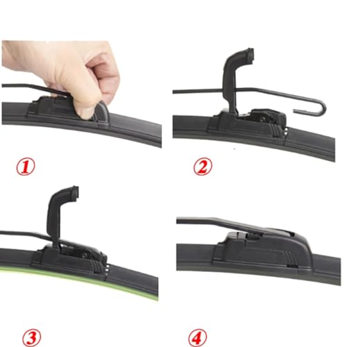Essuie-glace Honda Freed 2008-2016 anti-trace pour vitres avant et arrière - 3
