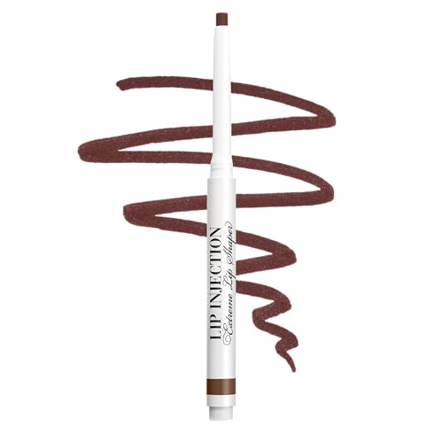 Too Faced Lip Injection Extreme Lip Shaper | Plumping, Waterproof, Liner Pencil, 0.01 Ounce, Espresso Shot