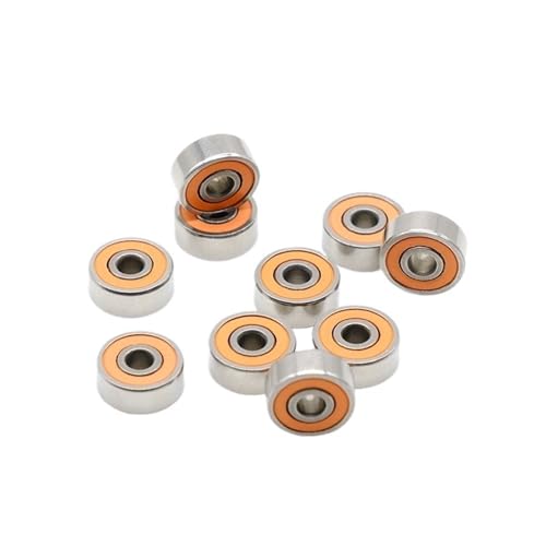 Rodamientos de bolas de cerámica híbrida de acero inoxidable para motores 2PCS 3