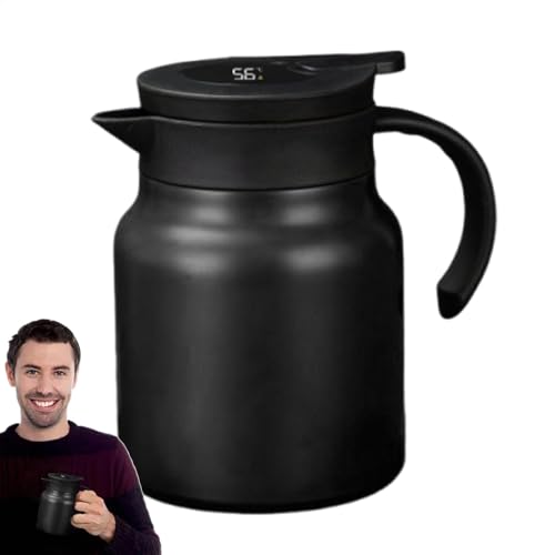 Grande carafe à café thermique de 1 l au design épuré et durable - 8