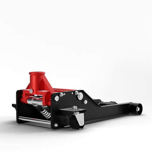 Wagenheber 3T Hydraulisch Flach Hubhöhe 75-510mm mit 2X Gummiauflage und Arbeitshandschuhe 360°...