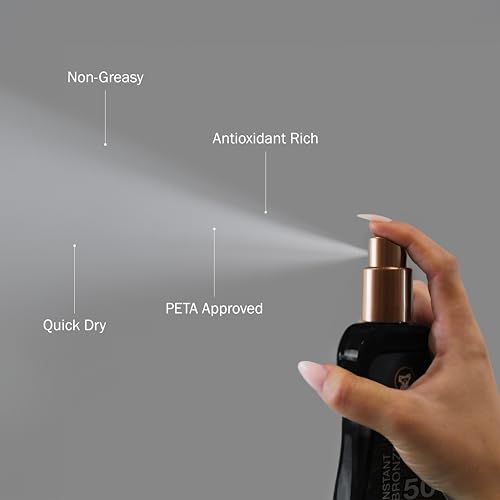 Australian Gold Spray Gel Sunscreen with Instant Bronzer SPF 50, 8 Ounce | Moisturize & Hydrate Skin | Broad Spectrum | Water Resistant,B07DG52KLY