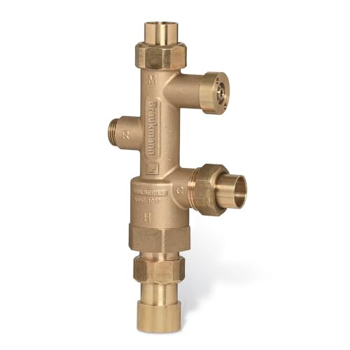 Honeywell AMX Series Sparco Proportional Thermostatic Mixing Valve, 3/4" Union Sweat